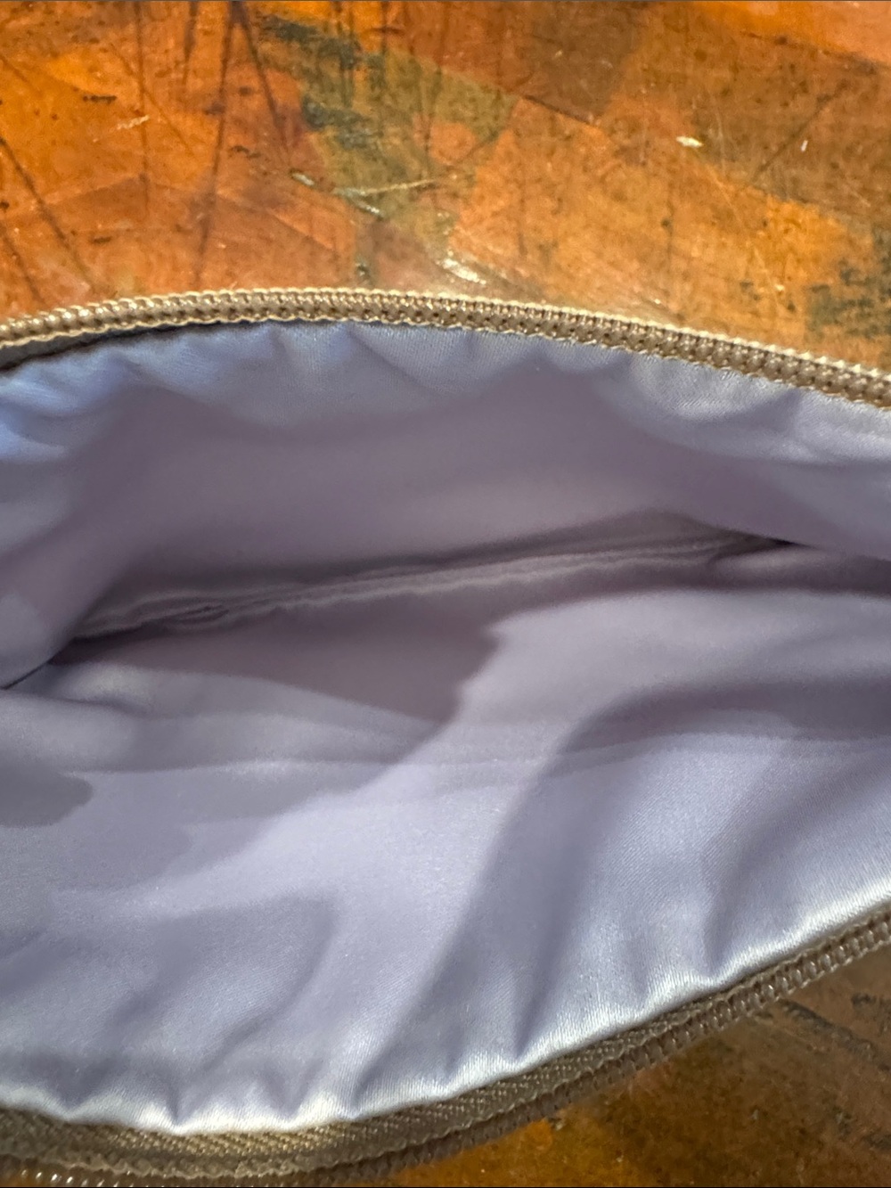 Coach Beige & Brown Floral Appliqué Wristlet - Picture 7 of 8